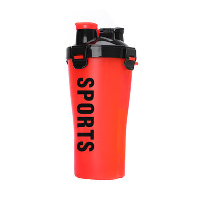 Double Mouthed Tumbler Protein Custom Made Water Bottles red PP+PE