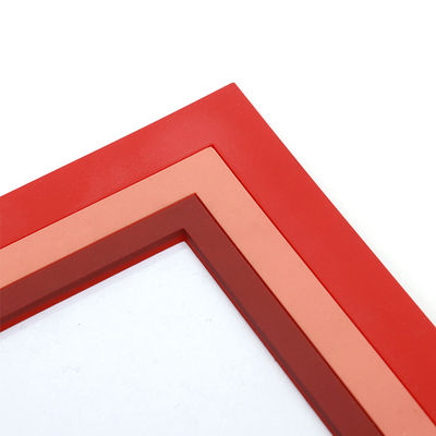 PVC Soft Rubber red Custom Size Photo Frames 3D Home Decoration